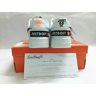 (Ảnh thật+Full box) Giày air force Just Do It trắng