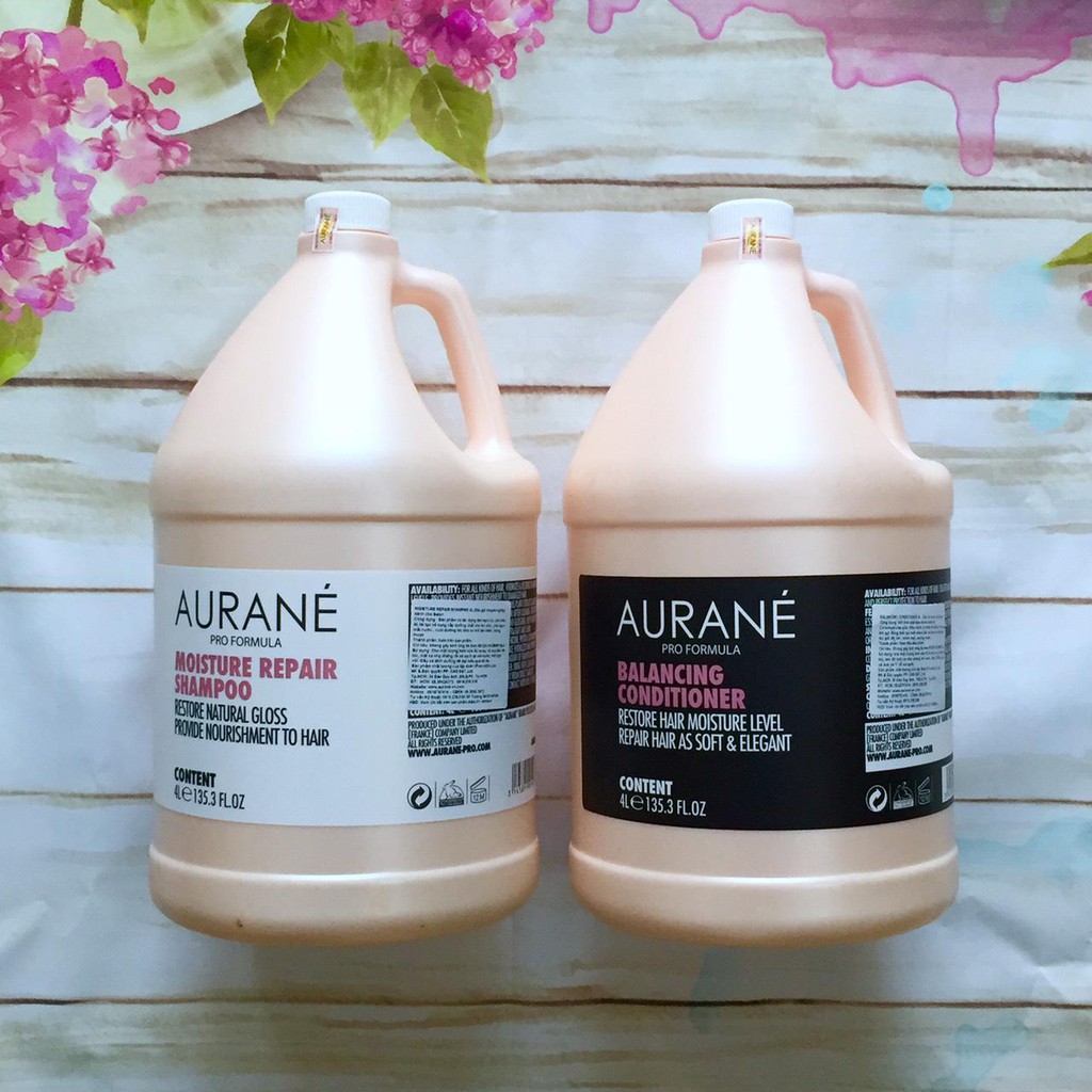 [+Tặng mũ trùm] Dầu gội dưỡng ẩm mềm mượt tóc Aurane Protein Moisturizing shampoo (Dạng can 4L)