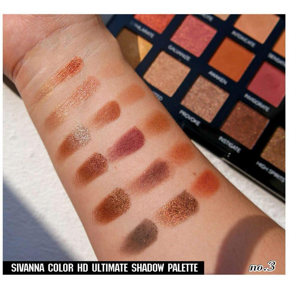 BẢNG PHẤN MẮT 18 Ô SIVANNA COLORS HD ULTIMATE SHADOW PALETTE HF375 CHÍNH HÃNG - 3374