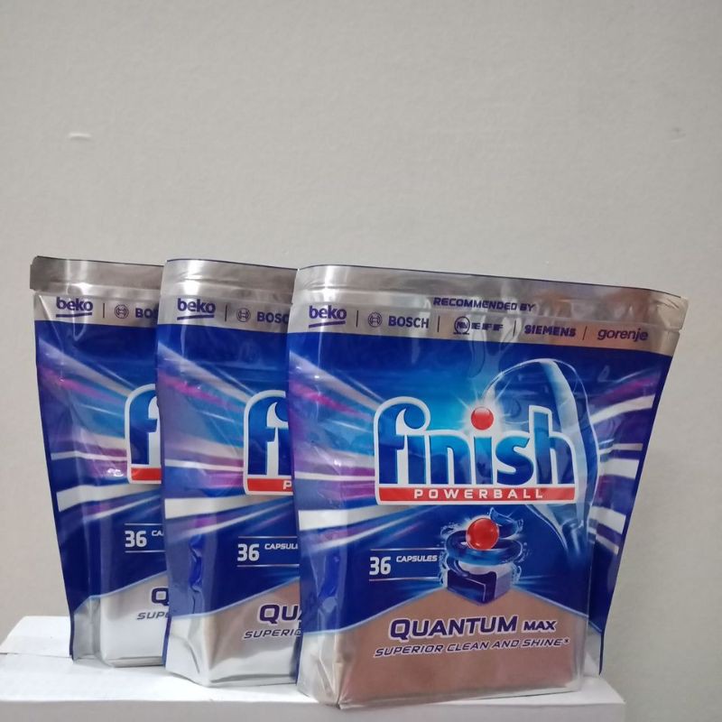 Viên rửa chén bát Finish Quantum cao cấp dùng cho máy rửa chén bát Viên tự tan