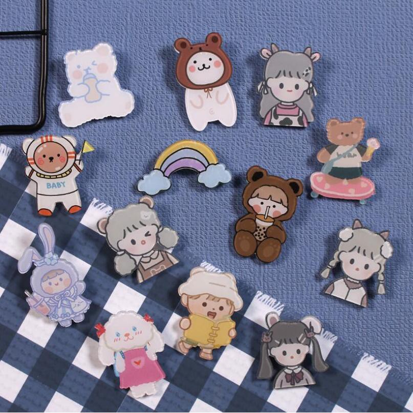 Ghim cài áo nhiều hình dạng tùy chọn đáng yêu xinh xắn