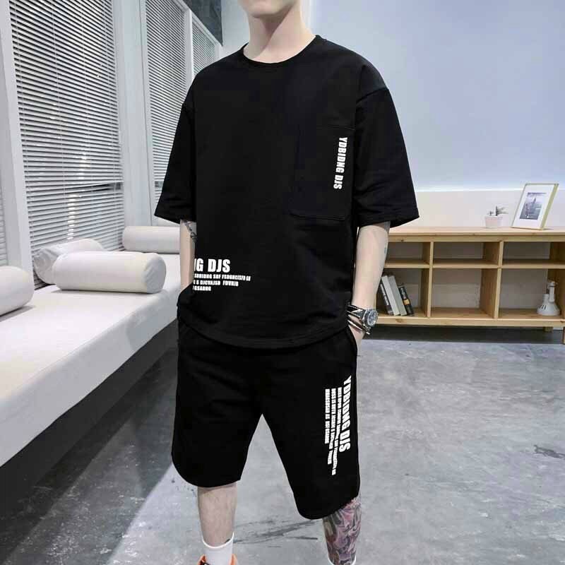 Đồ bộ nam YDBYNG thể thao mặc nhà tập gym chất thun siêu mát gồm áo thun và quần short đùi Unisex bigsize nam nữ đều mặc