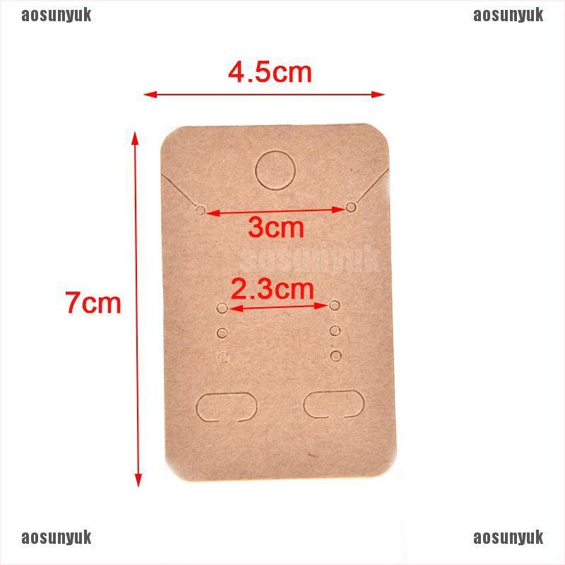 Set 100 Thẻ Trưng Bày Bông Tai / Vòng cổ