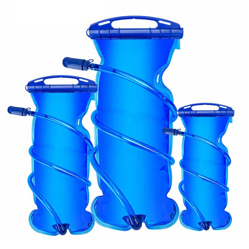 High Quality 1L 1.5L 2L 3L Bicycle Cycling Camping Hiking Outdoor Sports Mouth Water Bladder Bag Pack Backpack Bag Hydration Blue