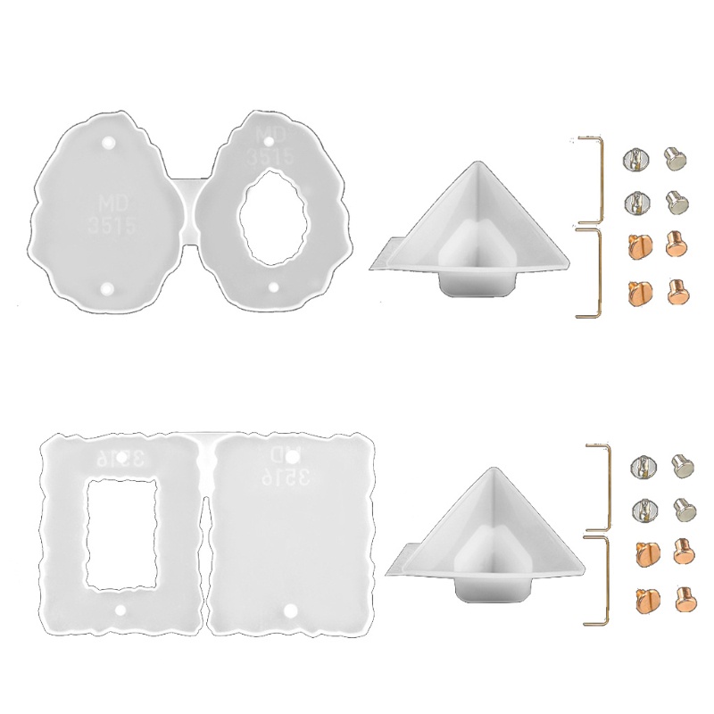 Khuôn Silicone Hình Oval Làm Khung Ảnh Epoxy Resin