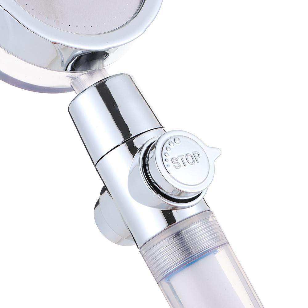 Quạt Phun Sương Mát Xa Cầm Tay Xoay 360 Độ Tiết Kiệm Nước Kèm Bộ Lọc Và Công Tắc Pause