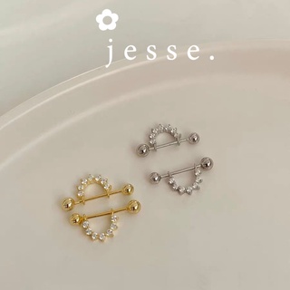 1 chiếc khuyên tai vành đá phong cách  jesse b5