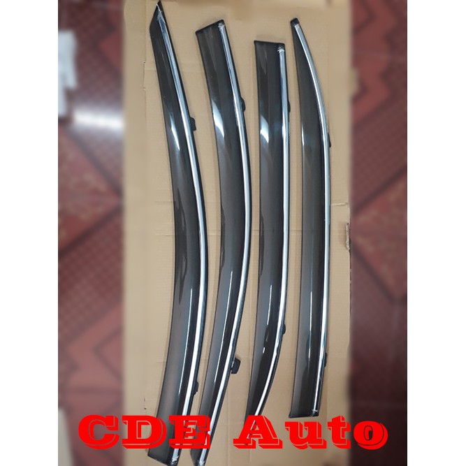 Bộ vè che mưa chỉ mạ Mazda 3 đời xe 2014 đến 2019