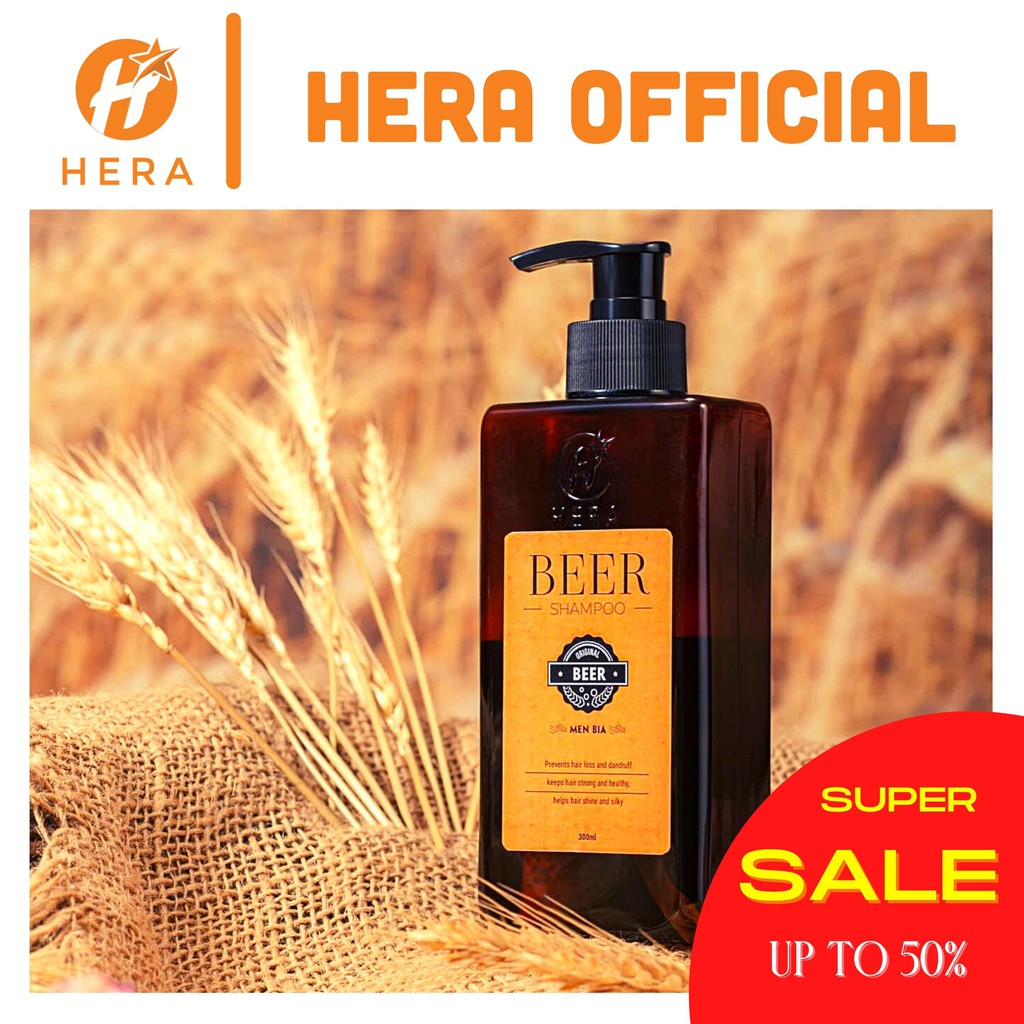 Dầu gội HERA Beer Shampoo – Dầu gội thiên nhiên, tinh chất thảo dược, sạch gàu, ngăn rụng tóc