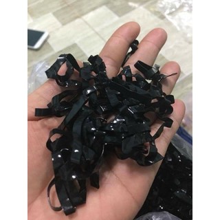 Dây thun cột tóc đen bản to