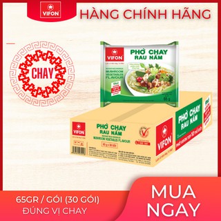 Phở Chay Rau Nấm Vifon 65g thùng 30 gói