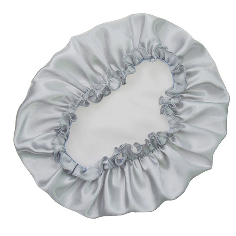 Youyo Mũ Trùm Đầu Bằng Satin Màu Trơn Co Giãn Điều Chỉnh Được Dùng Khi Ngủ