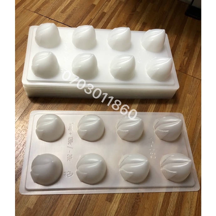 Khuôn trái đào  đổ thạch rau câu 3D, 4D