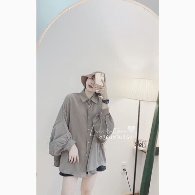 áo sơ mi thụng bo tay nhún nhiều màu xinh xắn