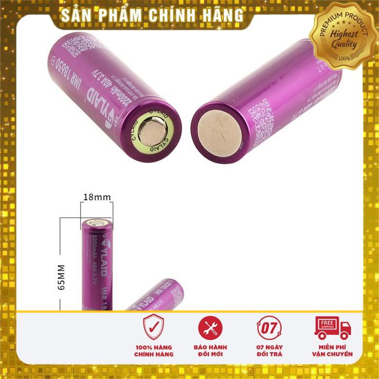 ⚡️GIÁ TỐT⚡️ Pin 18650 _ Pin CYLAID IMR 3.7v 2200mAh 40A (Hàng Authentic) _ Pin Dùng Cho DIY