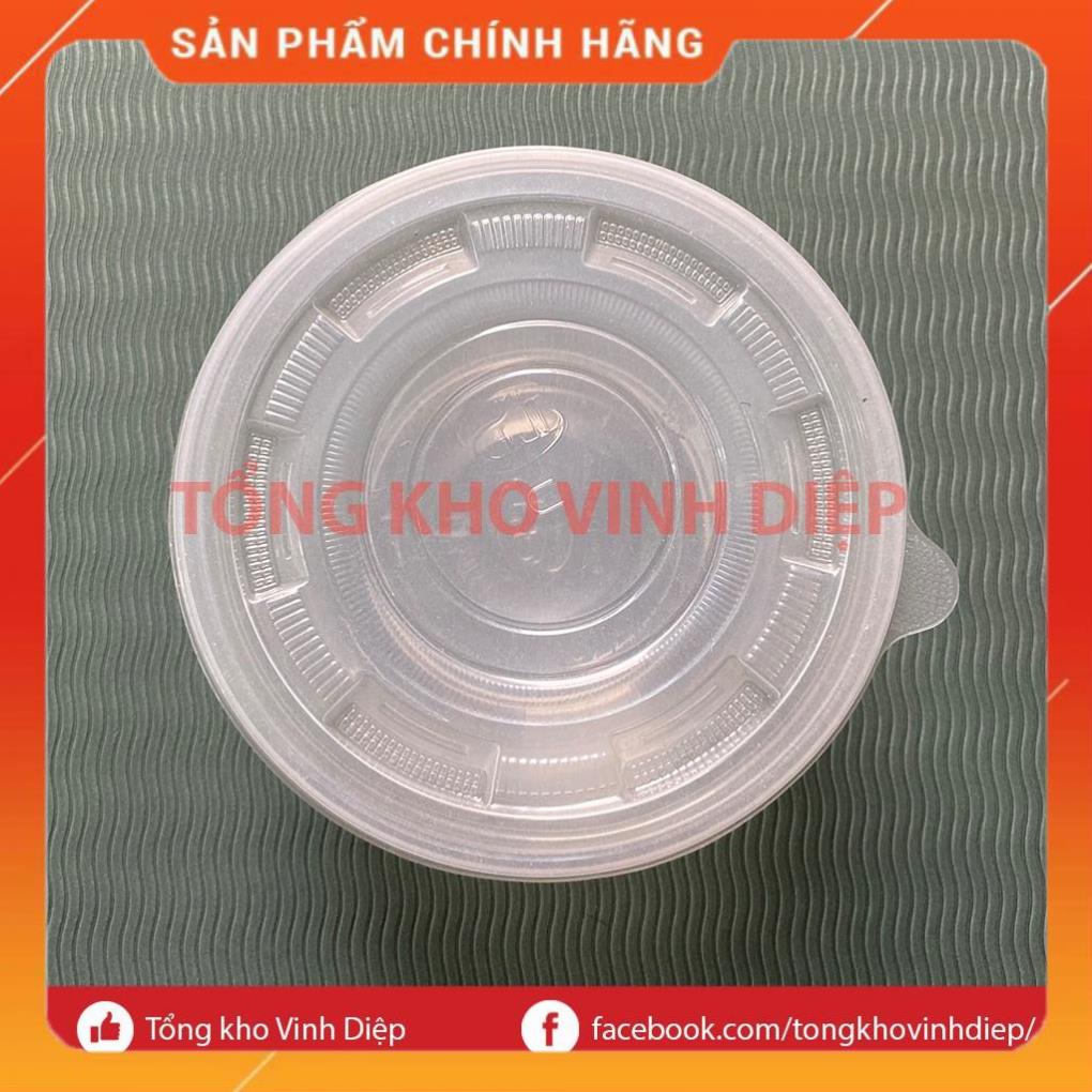 Bát nhựa 1 lít, tô nhựa 1000ml có nắp đựng bún phở cháo đồ ăn