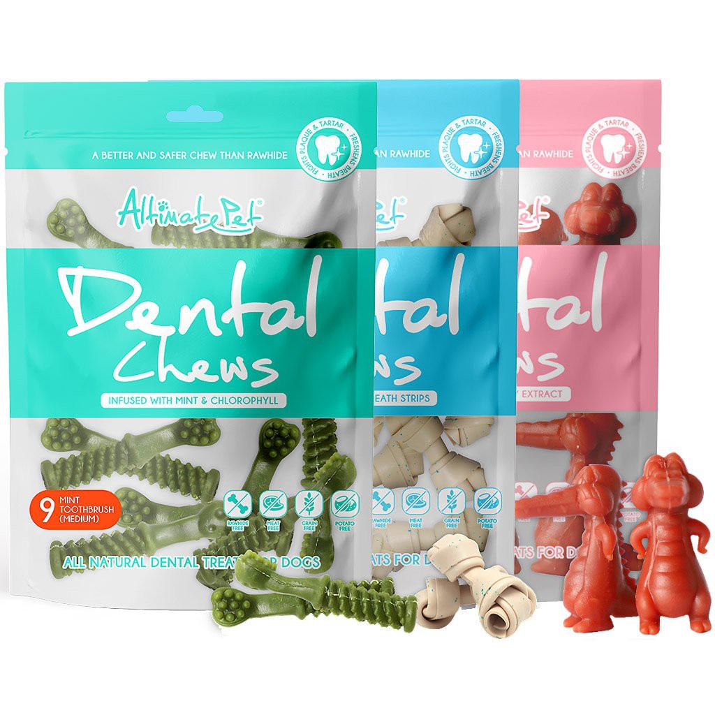 xương gặm sạch răng Altimate Pet Dental Chews 40gr và 150gr (sữa, bạc hà, việt quất)