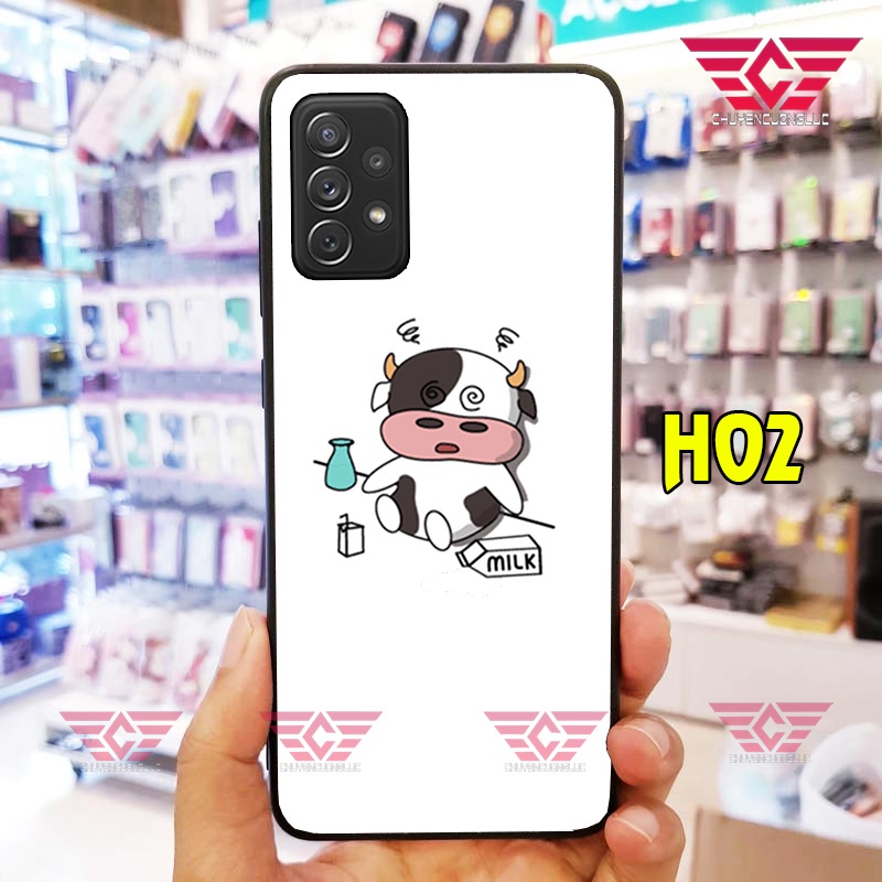 ỐP LƯNG SAMSUNG A31 - A51 - A71 - M51 - A12 - A30S - A50 - A50S HÌNH BÒ SỮA CUTE