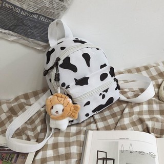 Balo Mini Nữ BL11 Harajuku Bò Sữa Phiên Bản Hàn Quốc Đáng Yêu Cute