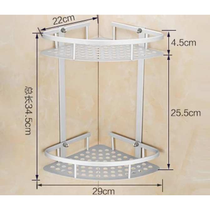 Combo 3 kệ 2 tầng nhà tắm