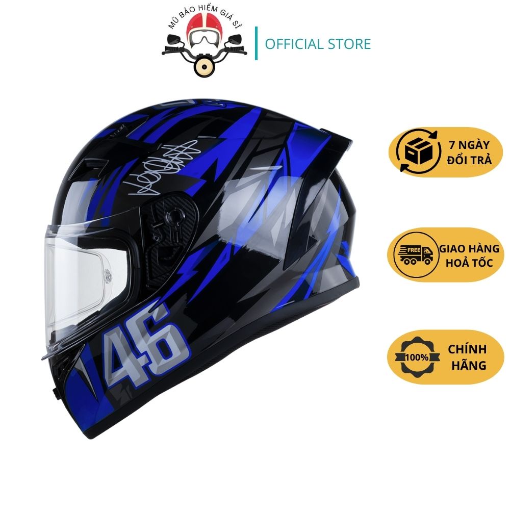 MŨ BẢO HIỂM FULLFACE ROC R01 1 KÍNH KÈM PINLOCK, R05 2 KÍNH TRƠN TEM