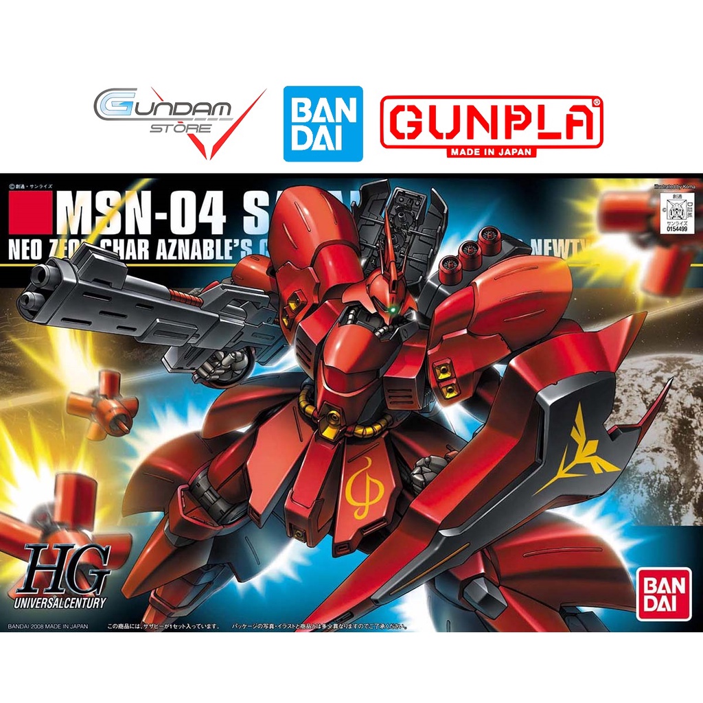 Mô Hình Gundam HG SAZABI MSN-04 Bandai 1/144 HGUC UC Đồ Chơi Lắp Ráp Anime Nhật