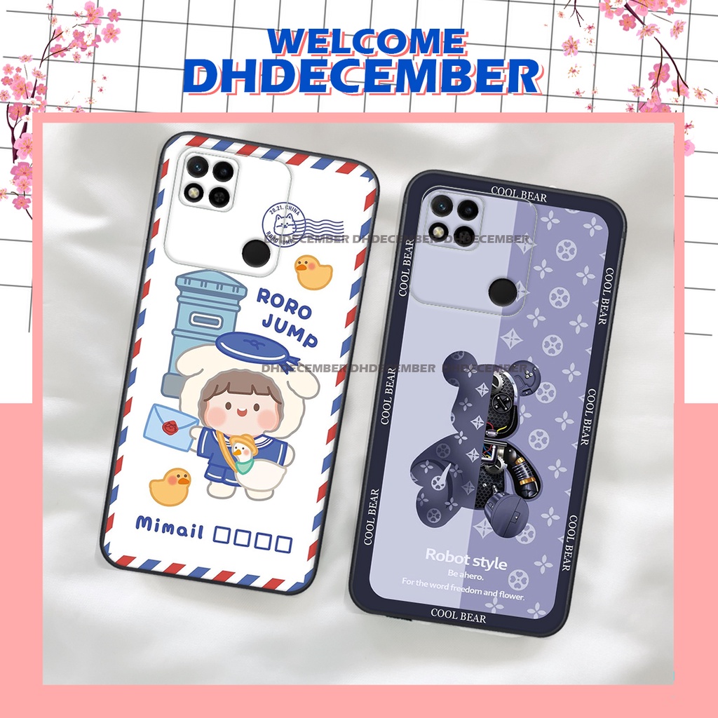 Ốp lưng Xiaomi REDMI 10A - BẢO VỆ CAMERA  in hình 3D GẤU HỒNG-GẤU BEER -CỰC XINH-RẺ