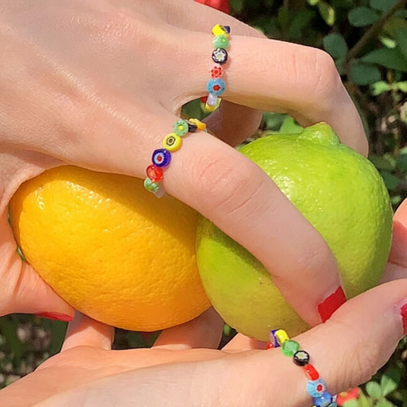 Nhẫn đính hạt phong cách Hàn Quốc xinh xắn cho nữ