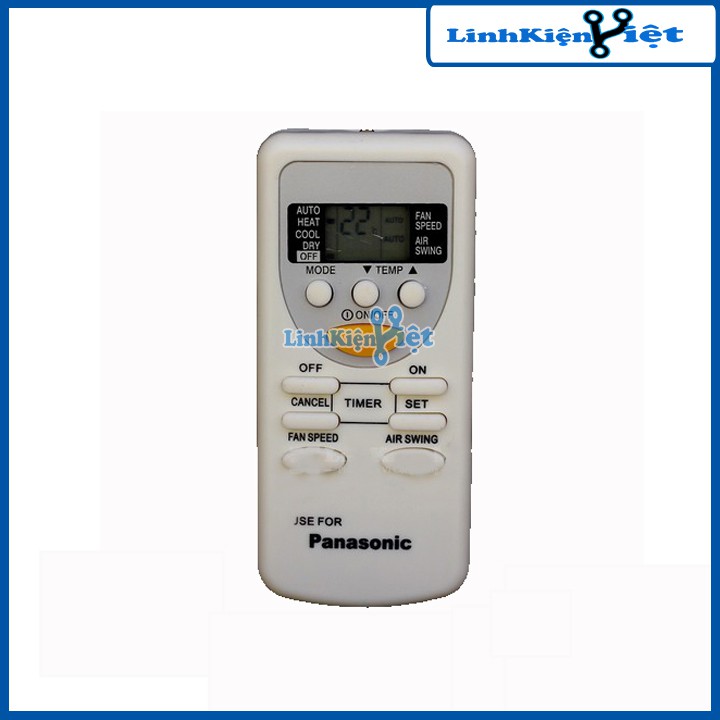 Điều Khiển Điều Hòa Panasonic Loại 10 Nút Nhấn - BH 1 tháng