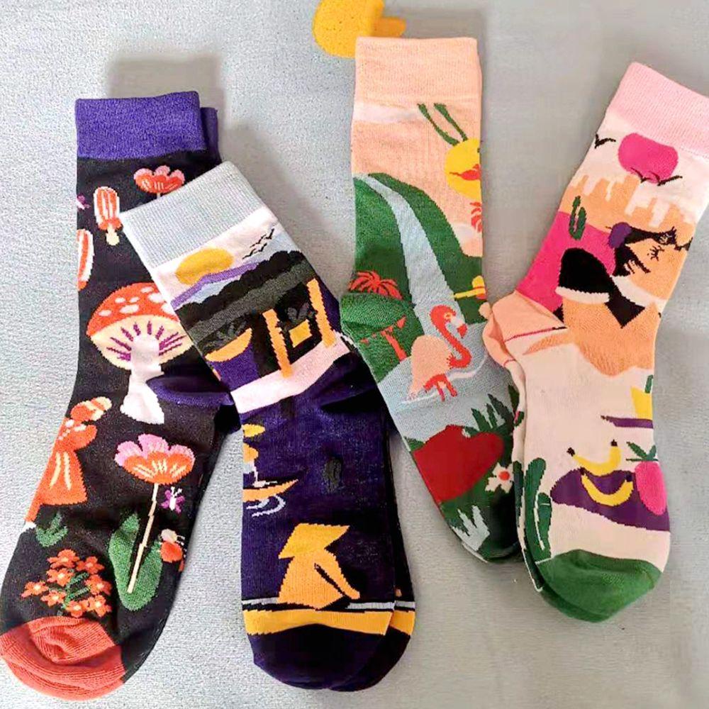 Vớ Cotton Lông Xù Ấm Áp Thời Trang