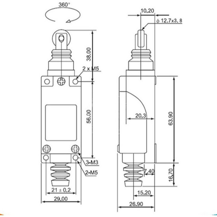 [CTHT] Công tắc hành trình ME-8112 250VAC-5A