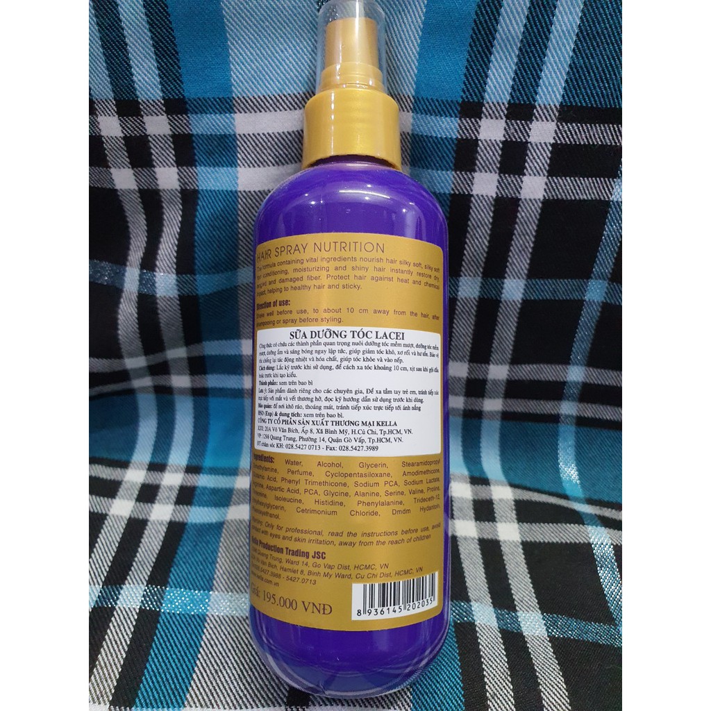 Xịt dưỡng tóc LACEI Hair Spray Nutrition - 200ML