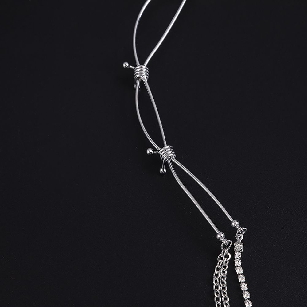 Băng đô hợp kim dáng dài phối tua rua phong cách Hàn Quốc sang trọng cho nữ