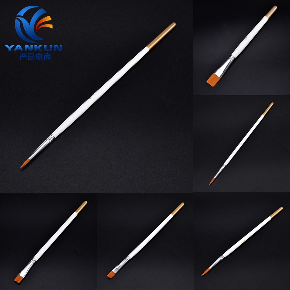 Set 6 cọ vẽ tranh sơn dầu kiểu dáng chuyên nghiệp chất lượng cao
