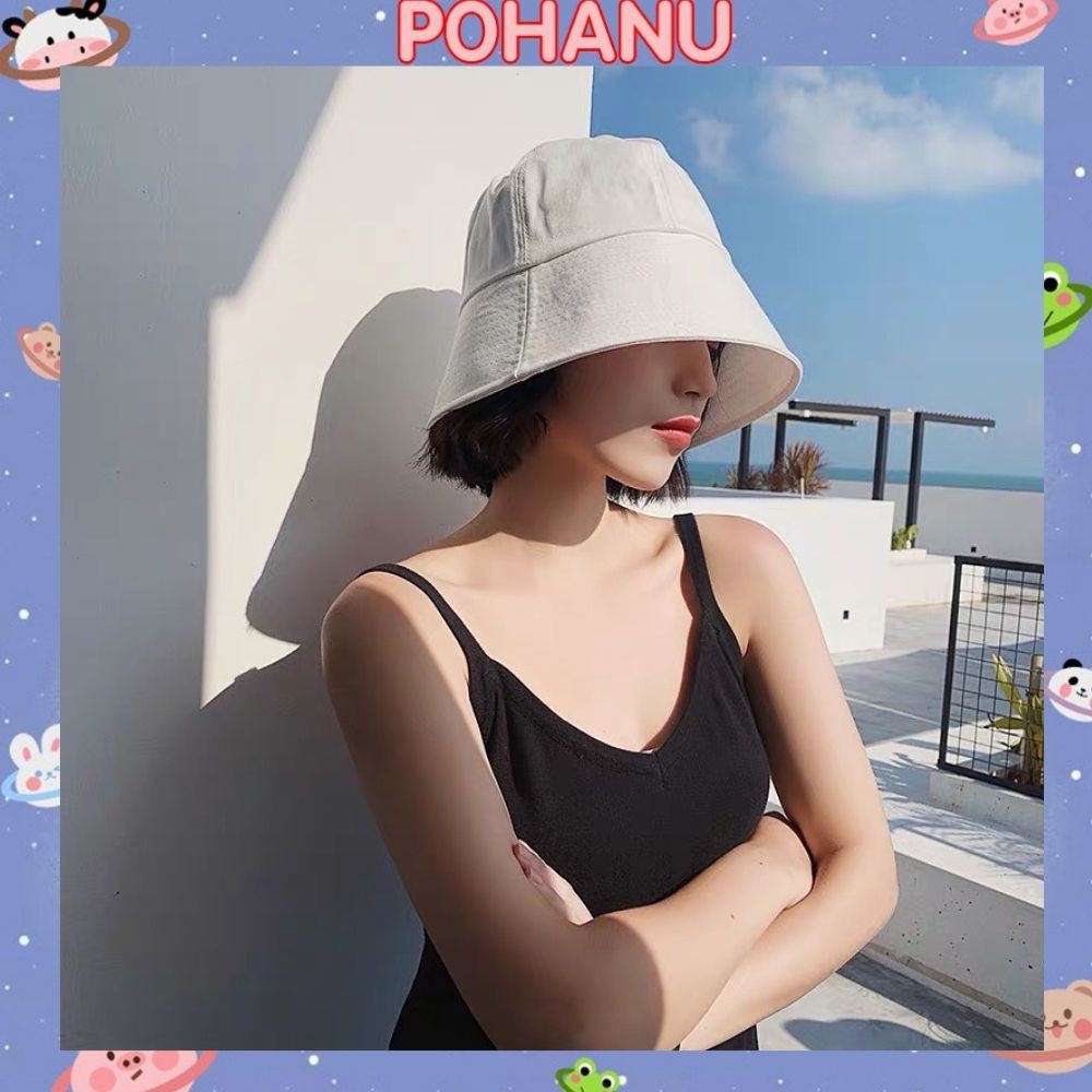 Nón tai bèo Pohanu nam trơn nhiều màu chất đẹp giá rẻ hà nội MD06