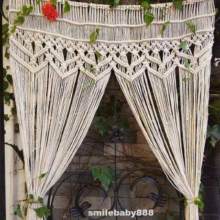 95x180cm Living Room Handmade Door Backdrop Cotton Blend Gallery Macrame Wall Hanging Tapestry