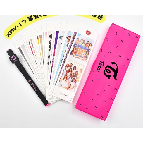 Combo Hộp đựng bút + 30 Card ảnh Kpop