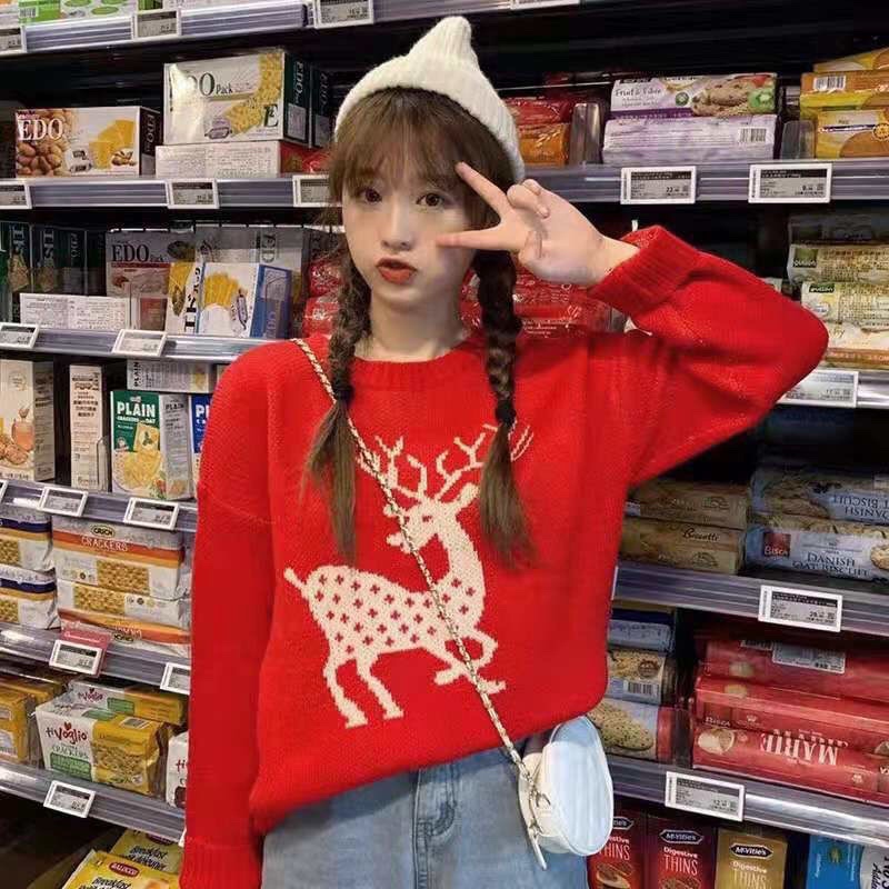 Áo len bông tuyết chơi noel hàng Quảng châu cao cấp