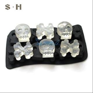 Khay Silicone Làm Đá Hình Đầu Lâu