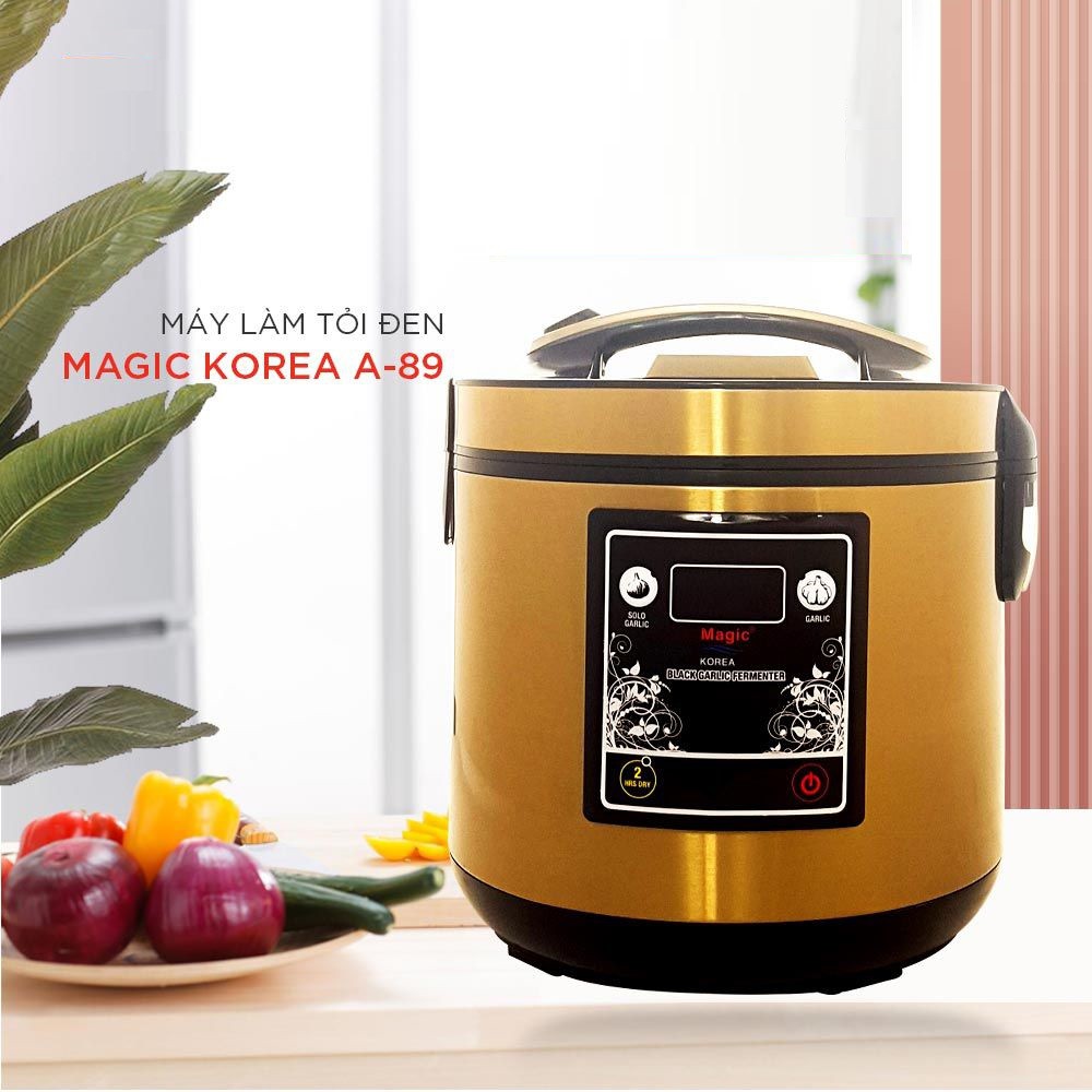 [Mã 66ELHASALE hoàn 7% đơn 500K] Máy làm tỏi đen Magic Korea A89 | Dung Tích 5L | Làm 1 Mẻ 1.5KG | Tặng Chảo Chống Dính