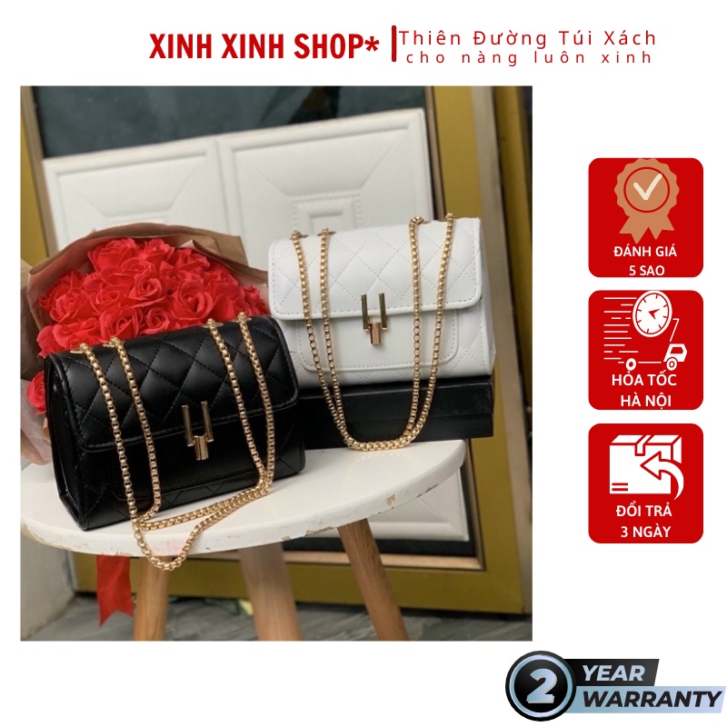 Túi xách nữ khoá Y đeo chéo đeo vai phong cách hàn quốc size 20cm 3 ngăn 4 màu xinh đẹp