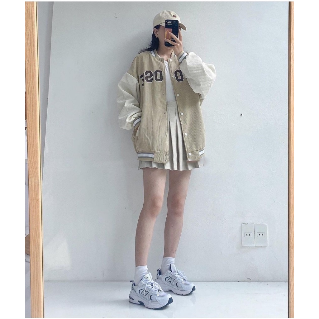 Áo khoác Bomber Nam Nữ - Áo Khoác Nhung Tăm thêu chữ CHOOSE 2 lớp Daski | BigBuy360 - bigbuy360.vn