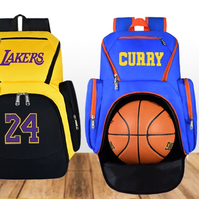 Ch-t lence ng cao Ba Lô Thể Thao Chống Thấm Nước In Hình Kobe James Wade Durant Cho Trẻ Em