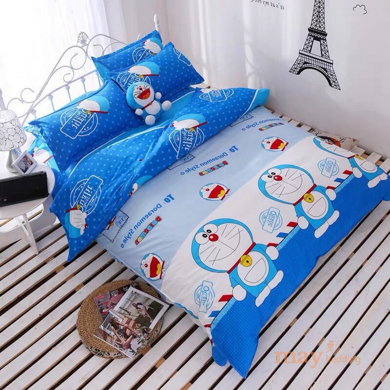 Bộ 4 Món Vỏ Chăn Kèm Ga Gối Poly Cotton (không kèm ruột)