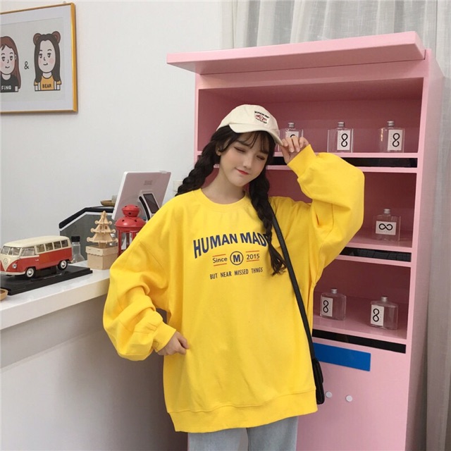 ÁO KHOÁC NỈ SWEATER FORM RỘNG