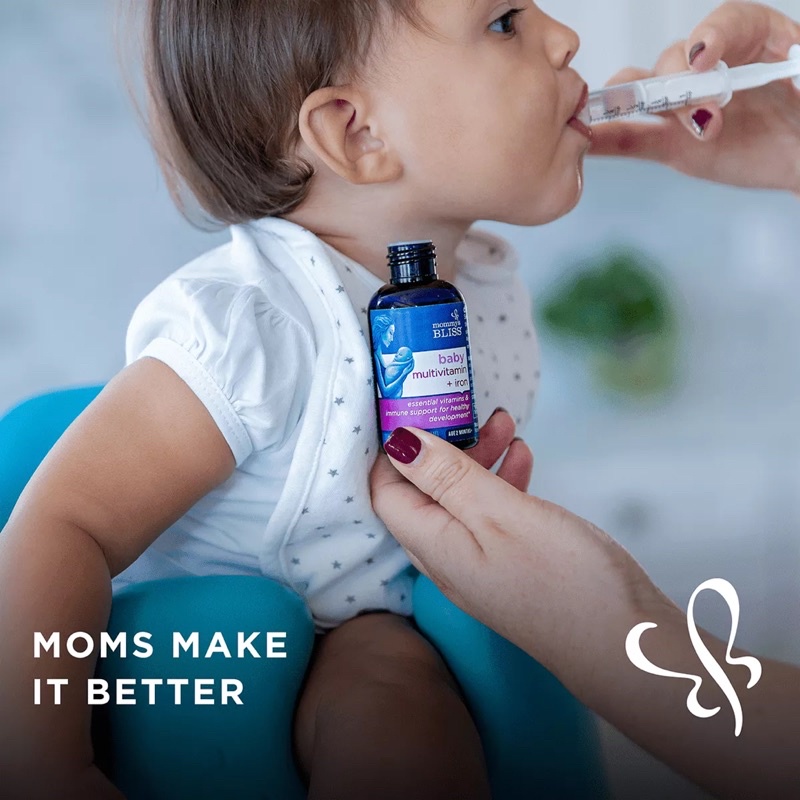 Siro bổ sung Vitamin tổng hợp + Sắt giúp tăng đề kháng cho bé Mommy’s Bliss - Mỹ