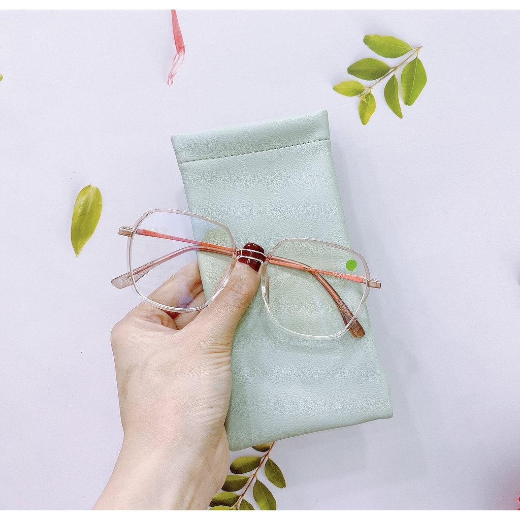 Gọng kính cận nữ MẮT KÍNH XANH mắt lục giác gọng kim loại khung nhựa nhẹ dẻo MK0621