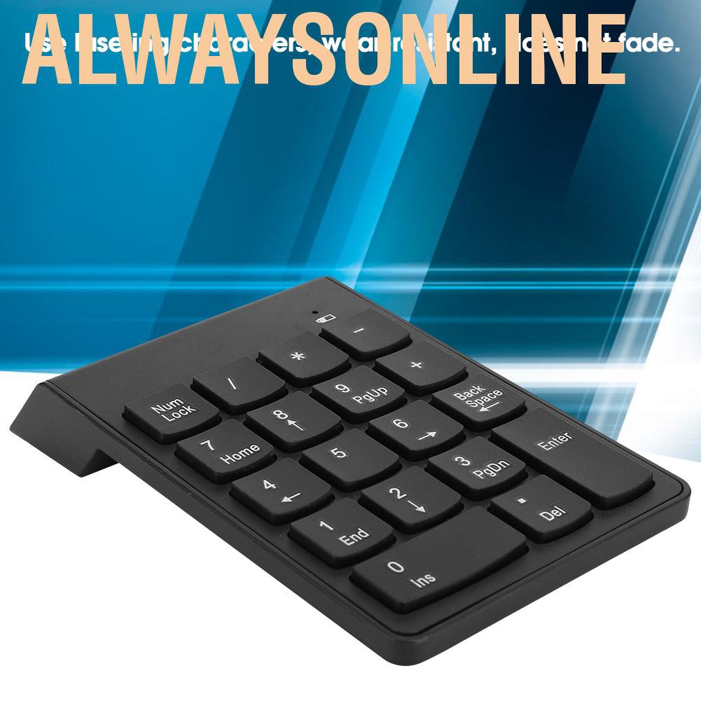 Bàn Phím Không Dây 18 Nút Alwaysonline 2.4g Cho Laptop