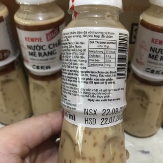 [CHÍNH HÃNG] Nước chấm sốt mè rang Kewpie chai 180ml