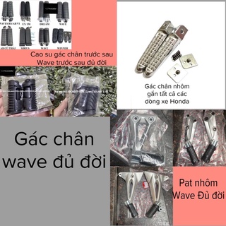Gác để chân nhôm take trước sau xe Wave 110 100 50cc 2004 rsx rs nhỏ thái rs alpha s110 dài takekawa